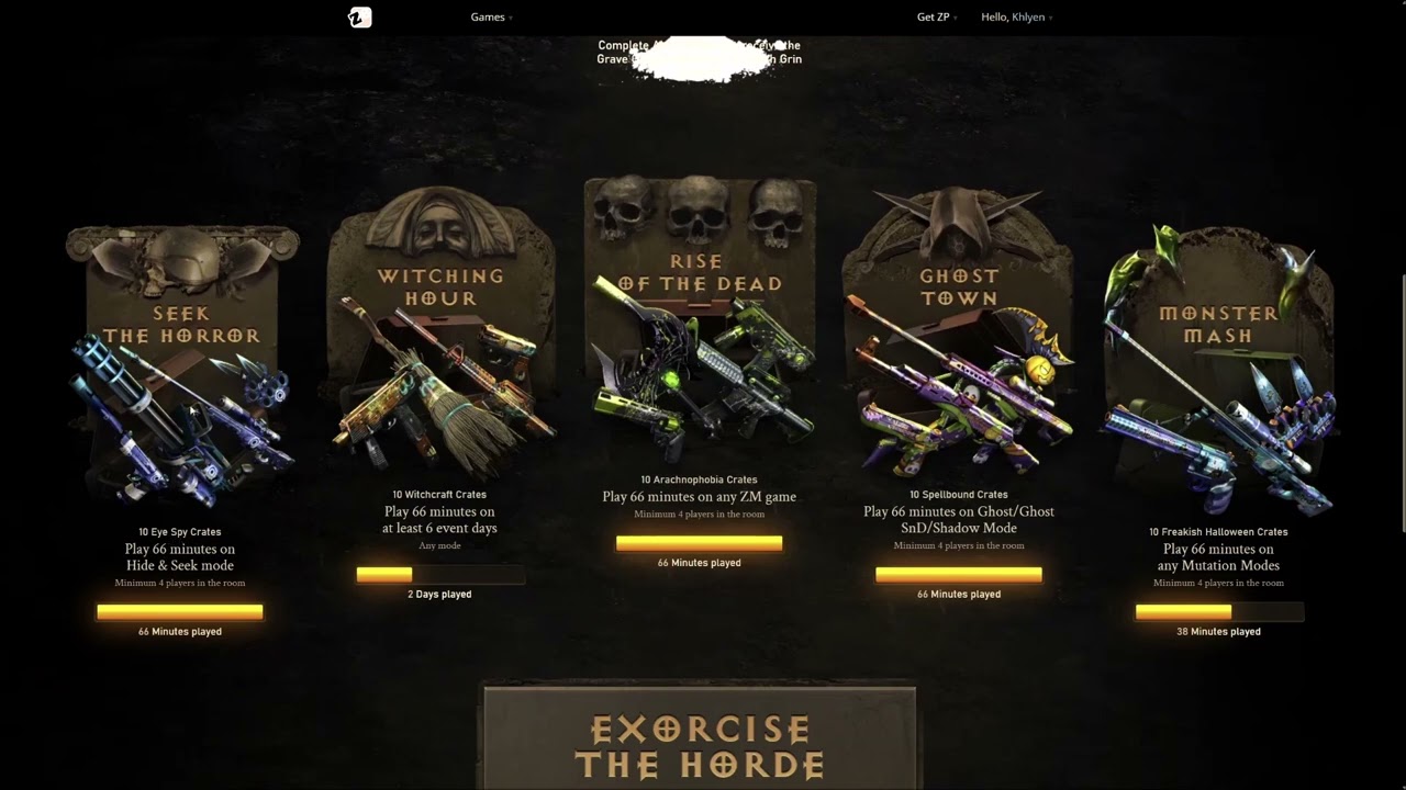Grave games - event - overview missions only  |  CF West  |