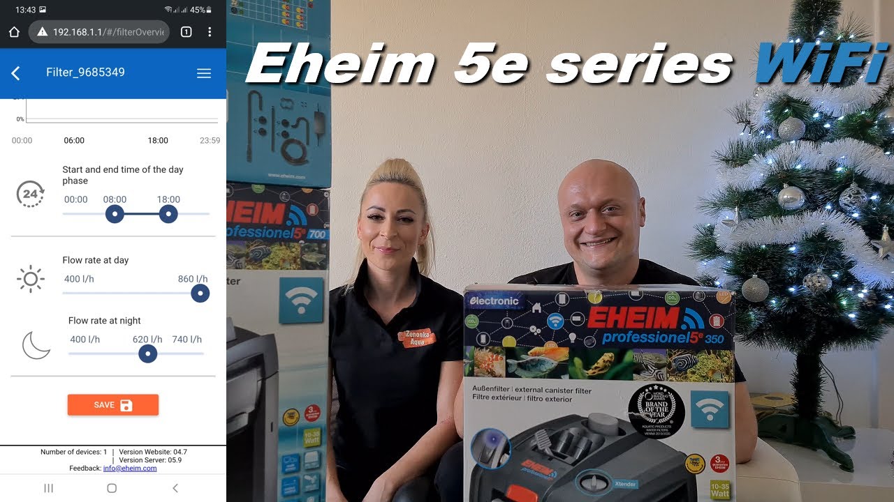 Eheim 5e series - filtry zewnętrzne sterowane przez Wifi Unboxing & Test