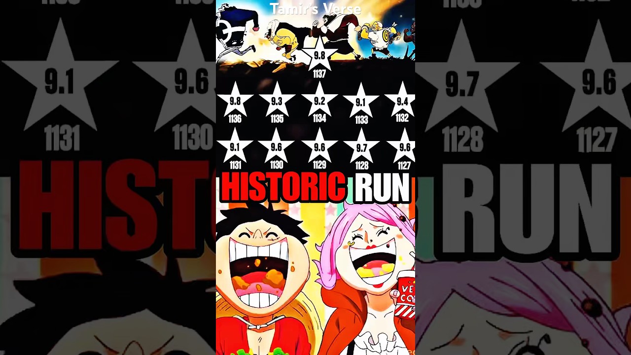 One Piece Is On A HISTORIC Run! #anime #onepiece #luffy #shorts