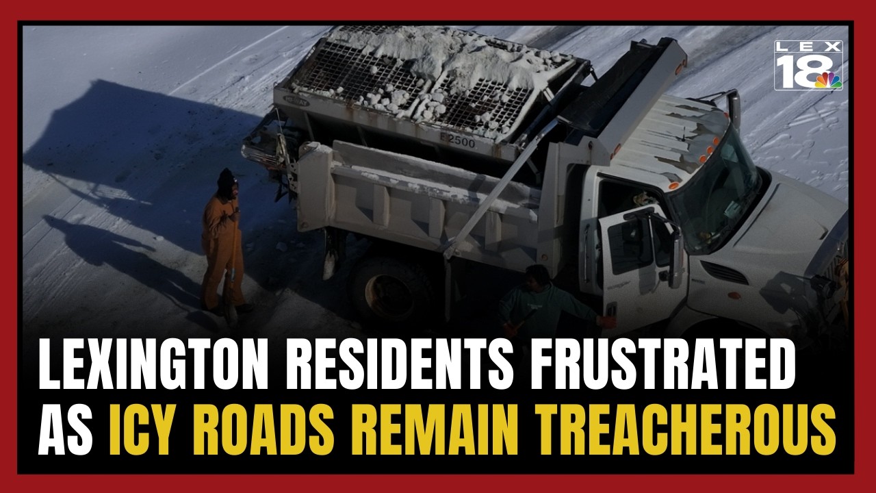 Lexington residents frustrated as icy roads remain treacherous nearly a week after winter storm