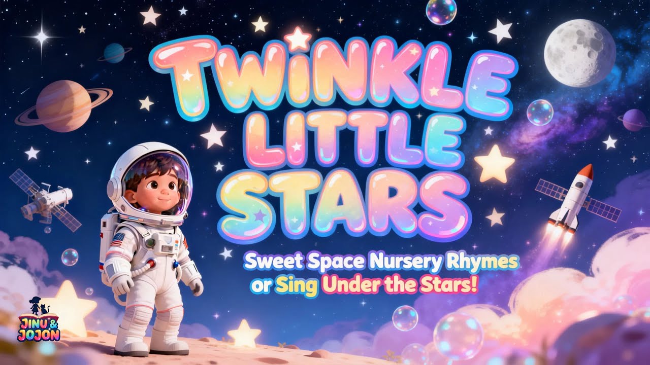 Starry Bedtime Music Featuring TWINKLE LITTLE STARS Nursery Rhymes ⭐🌌🎵