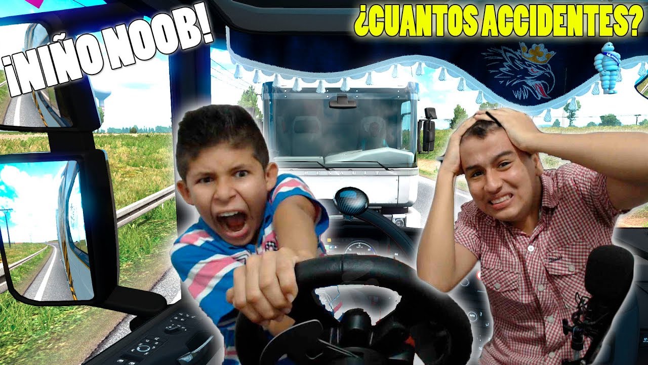 ¿ME BANEARÁN? ¡NIÑO POR LA RUTA DE LOS NOOBS! | Causa un Accidente | Euro Truck Simulator 2