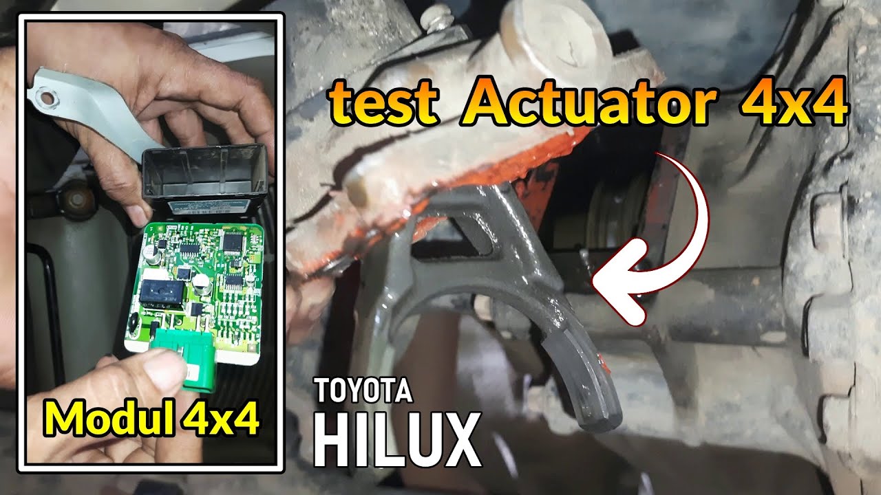 Test Actuator 4x4 di gardan depan, ternyata rusaknya parah...