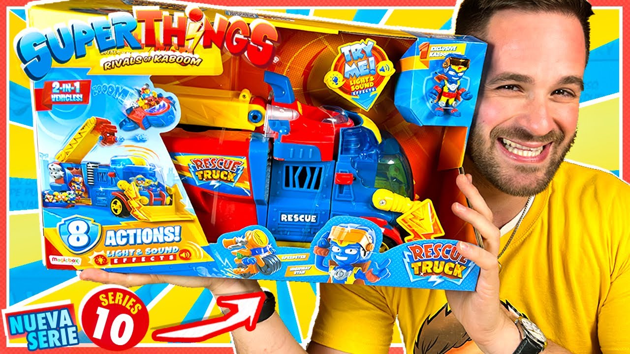 SuperThings Rescue Force UNBOXING RESCUE TRUCK CAMION DE RESCATE Series 10 en Pe Toys