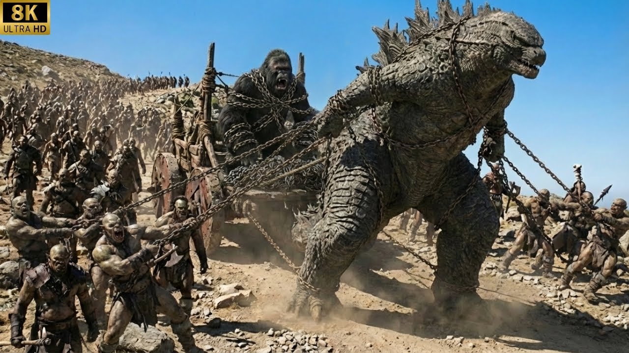 King Kong And Godzilla vs  Orcs The Collaboration Of Military Forces And Titans
