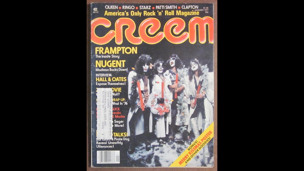 Creem Magazine - January 1977 issue Kiss cover