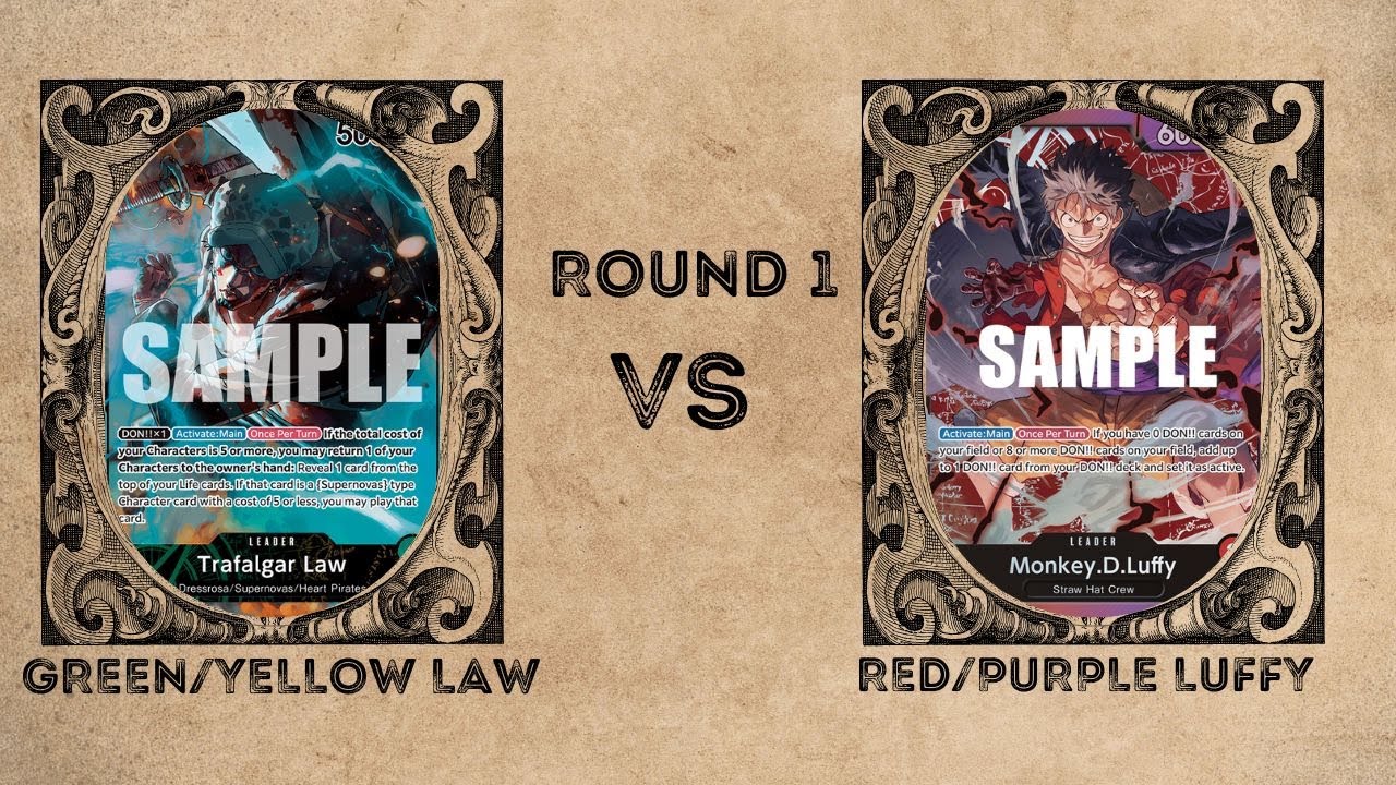 One Piece Local OP10 Tournament POV GY Law vs RP Luffy Round 1
