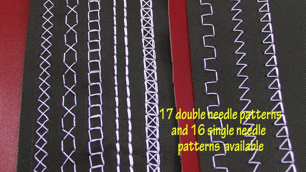 Global UP 1646 OS - Ornamental stitch postbed sewing machine for the furniture industry.