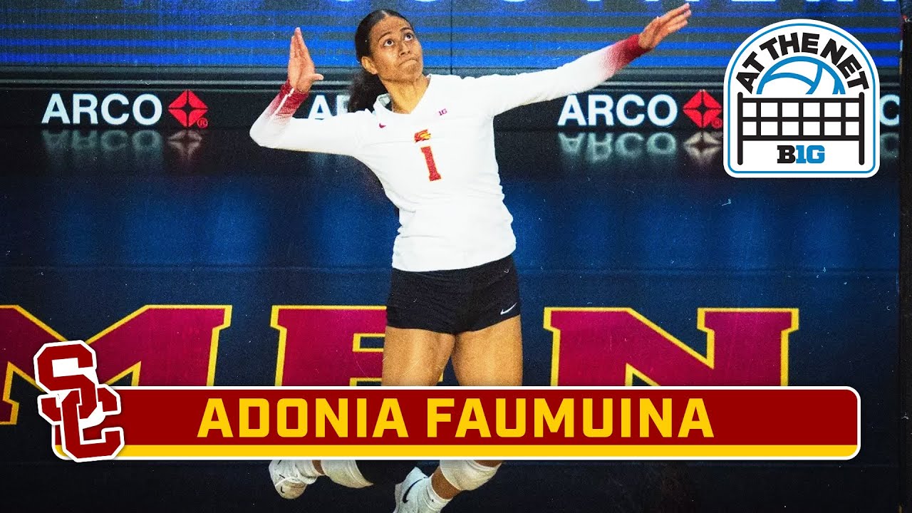 Spotlighting Adonia Faumuina | At The Net | USC Volleyball