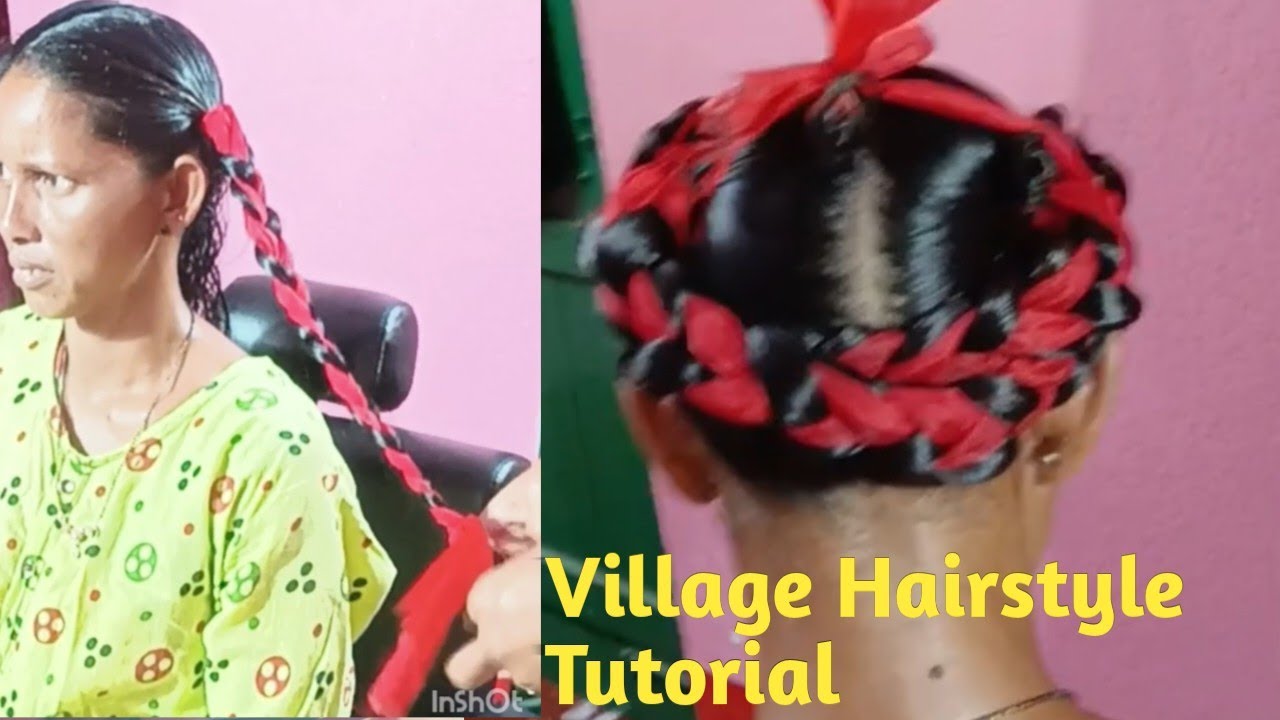 Village Hairstyle Tutorial  || Oily Haire Hair Style @SwapnasLife28