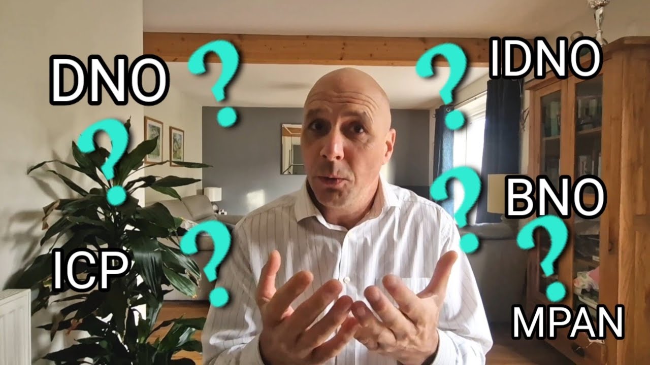 What's is a DNO, IDNO, ICP, BNO, MPAN, what do they mean #utility #connection #electric #meter