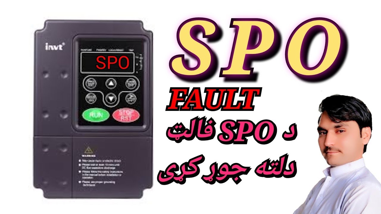 How to solve spo fault #invt vfd setting