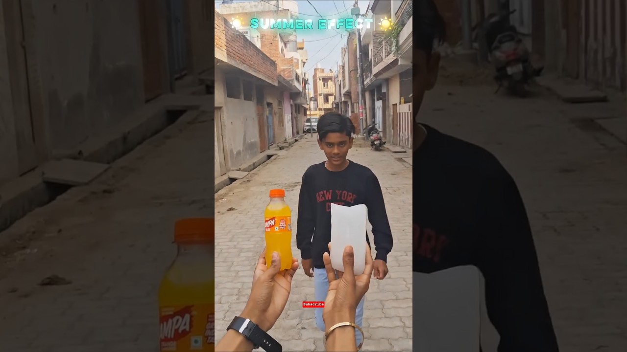 Summer Effect 🥵 #summer #ice #summerdrink #summervibes #shortvideo