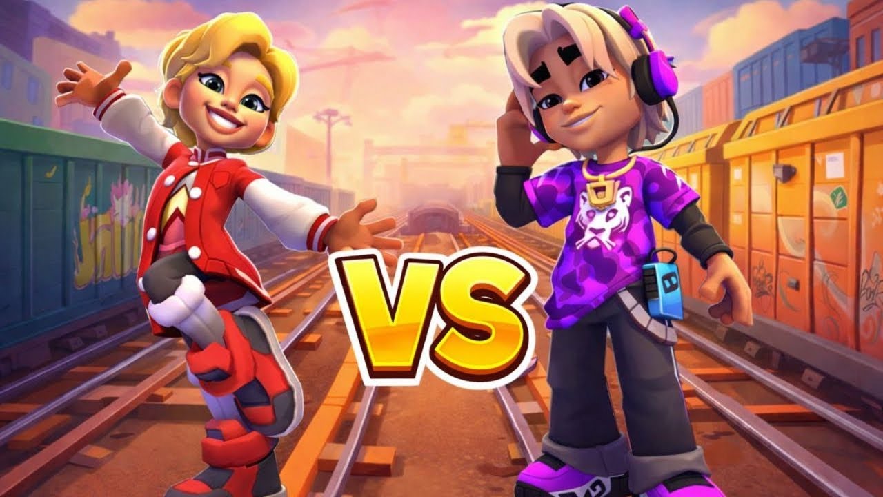 Subway surfers city Gameplay #38 TASHA VS JAEWOO