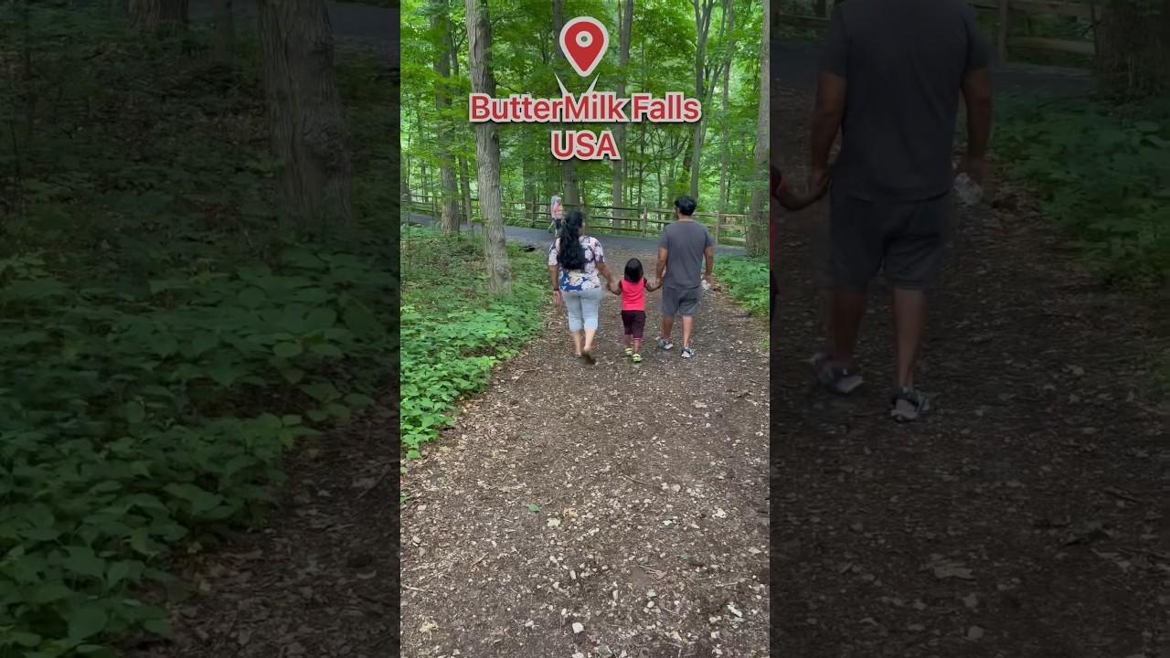 A #shorttrip to a small #waterfalls #j&jo #usa #family #vacation #trip #summervibes #buttermilkfalls
