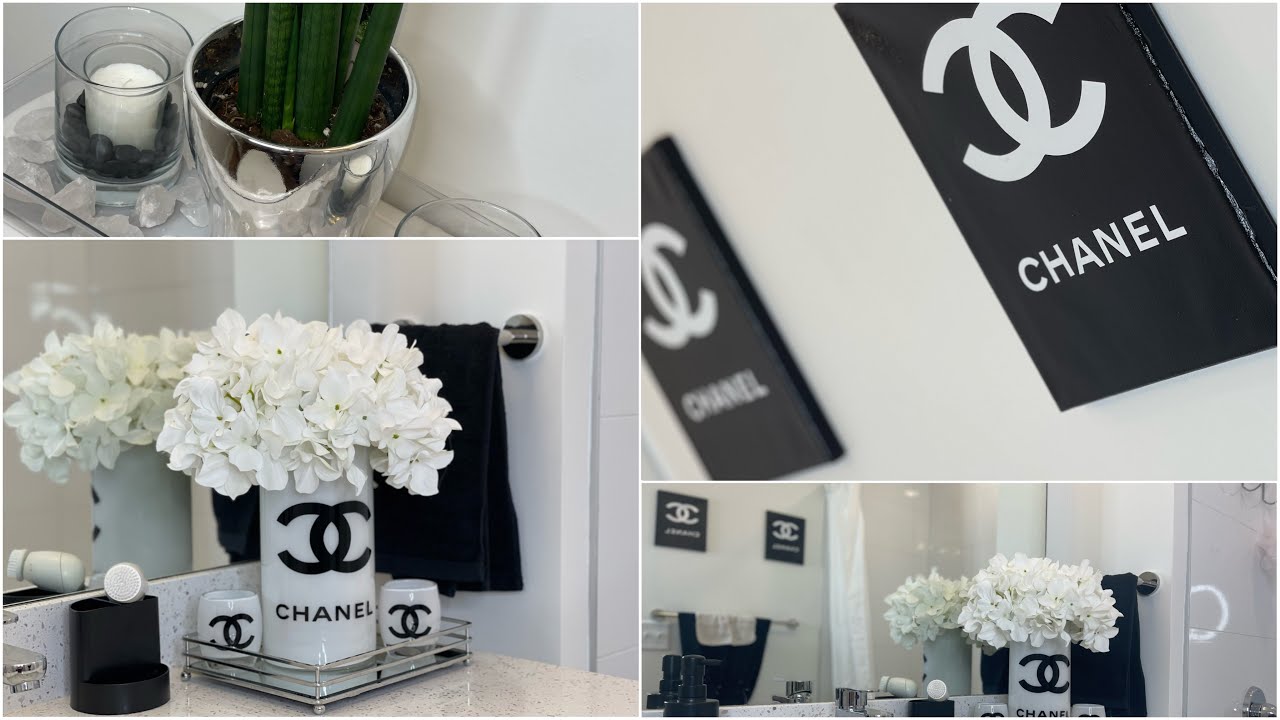 DECORATING MY COCO CHANEL INSPIRED BATHROOM UNDER $100 | Goodwill, Value Village, Marshalls + MORE!