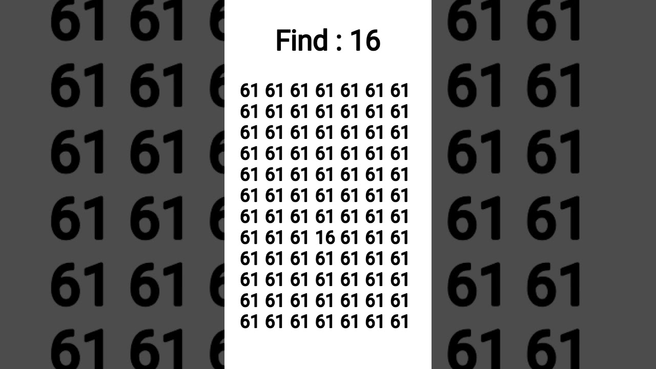 Find the odd number 👉 16 