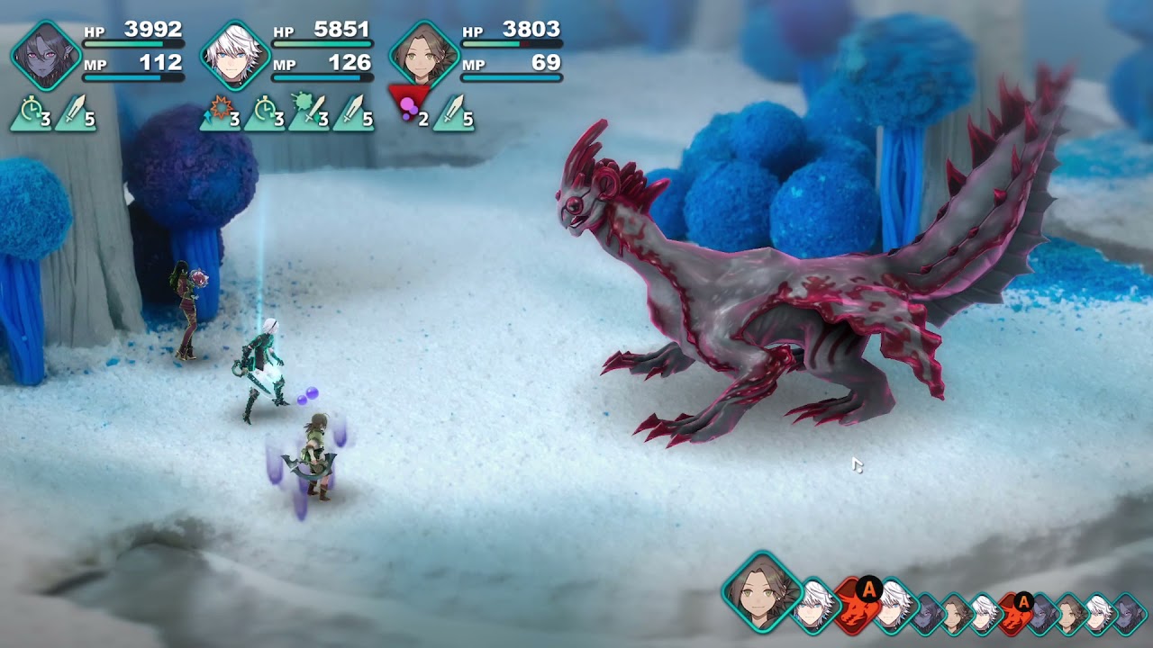 Fantasian - Defeating Chaos Basilisk before World of Death