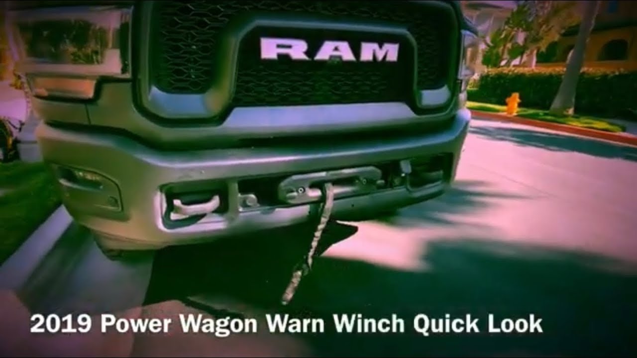 2019 Power Wagon Warn Winch Quick Look