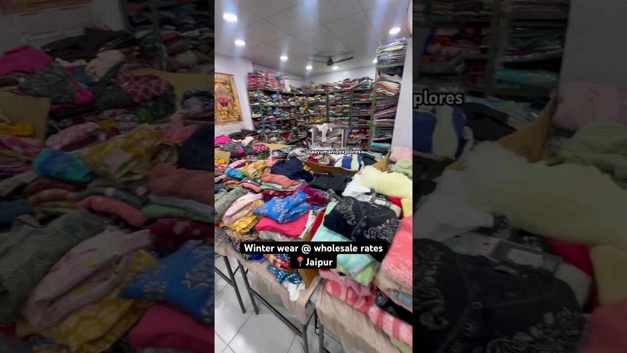 Winter wear at wholesale rates in Jaipur ❄️ 