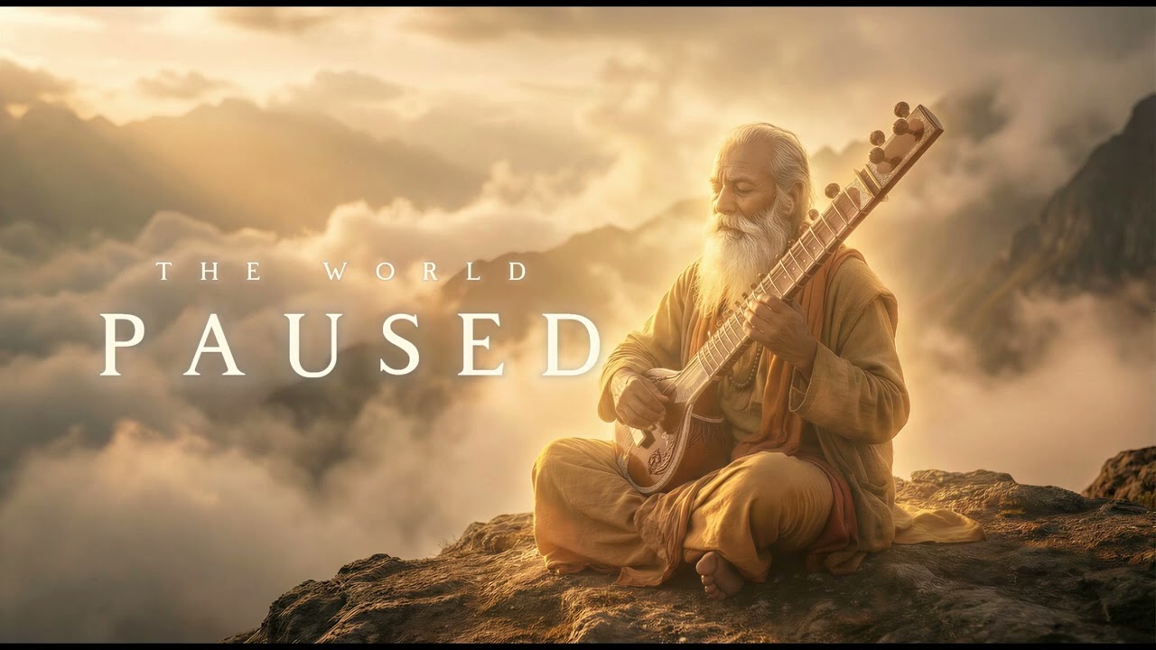 The World Paused | Indian Sitar Ambient Music for Meditation & Deep Rest
