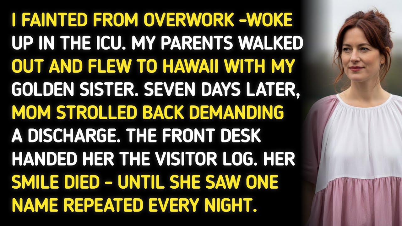 I FAINTED FROM OVERWORK — WOKE UP IN THE ICU. MY PARENTS WALKED OUT AND FLEW TO HAWAII WITH MY