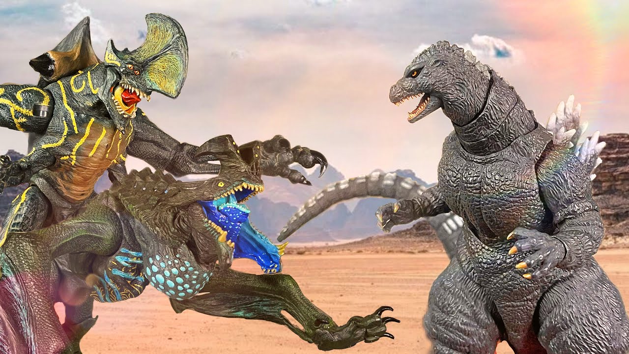 Godzilla Vs Pacific Rim Kaiju | stop motion |