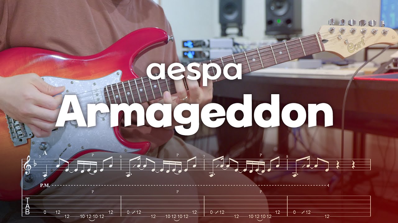 aespa (에스파) - Armageddon (아마겟돈) 일렉기타 커버, tab 악보 | Guitar Cover