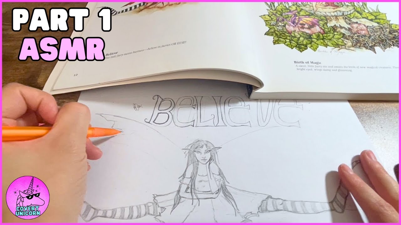 ASMR Drawing A Fairy Part 1 | Covert Unicorn