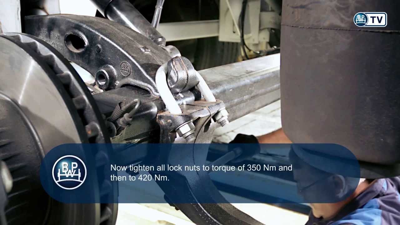 BPW ECO Air COMPACT: Replacing air bag mount and trailing arm