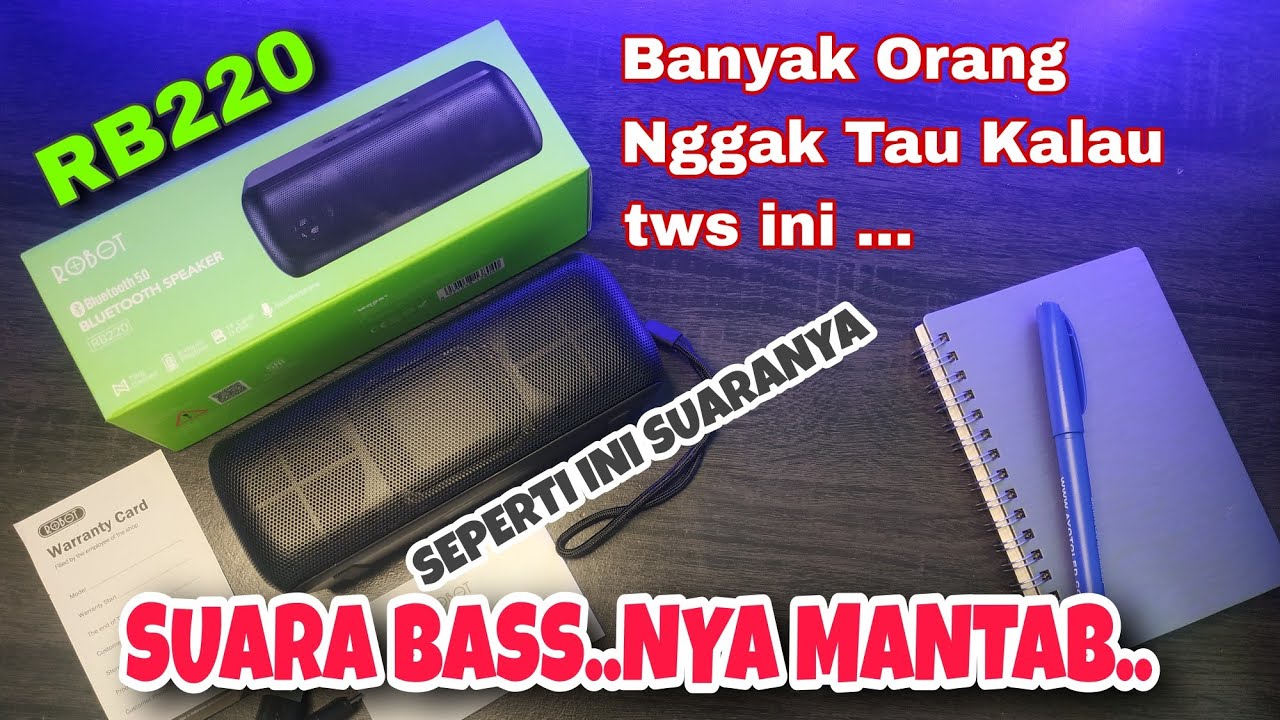 TEST SUARA ‼️ tws Robot RB220 | Banyak Orang Nggak Tau Kalau Suara Bassnya Empuk..