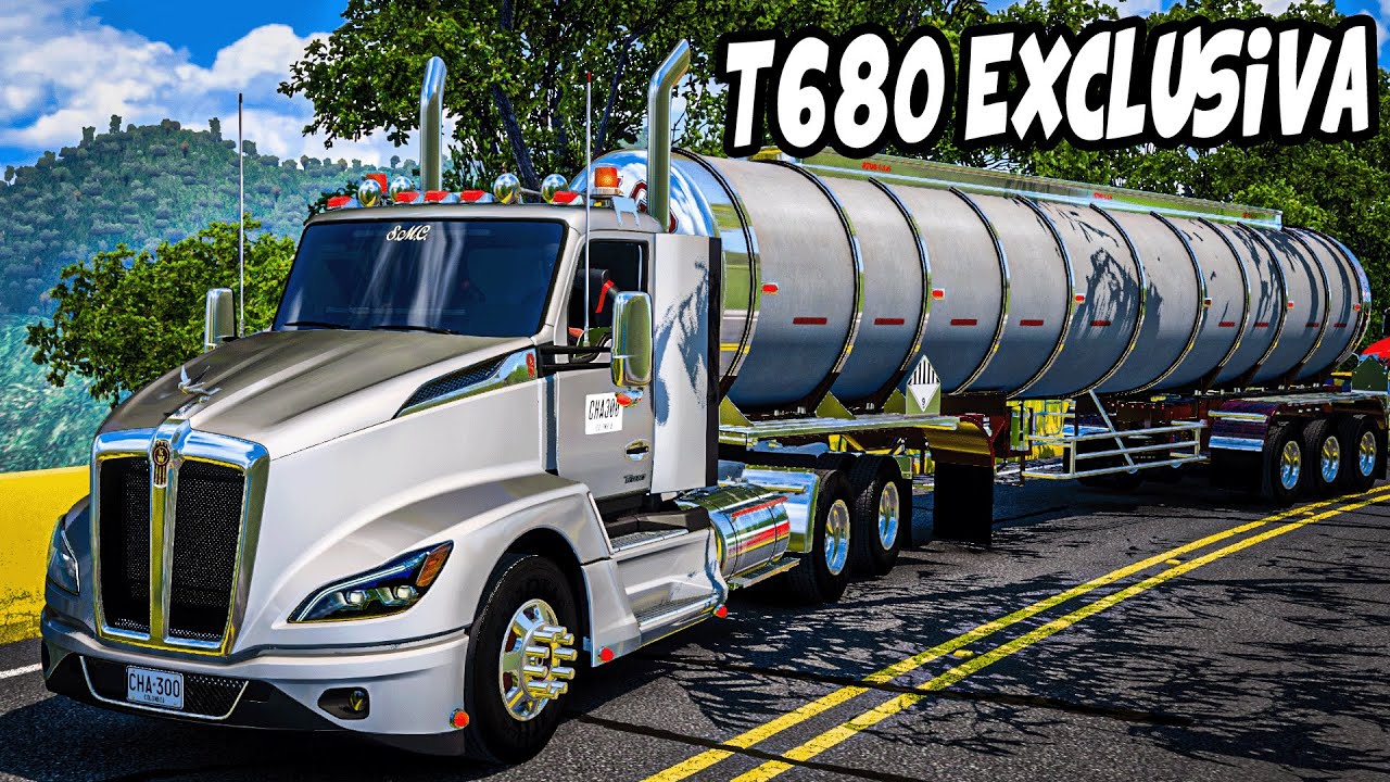 LA TRACTOMULA MAS CARA DE COLOMBIA||American truck simulato|| T680 NEXT GEN POR EL ALTO DE LETRAS