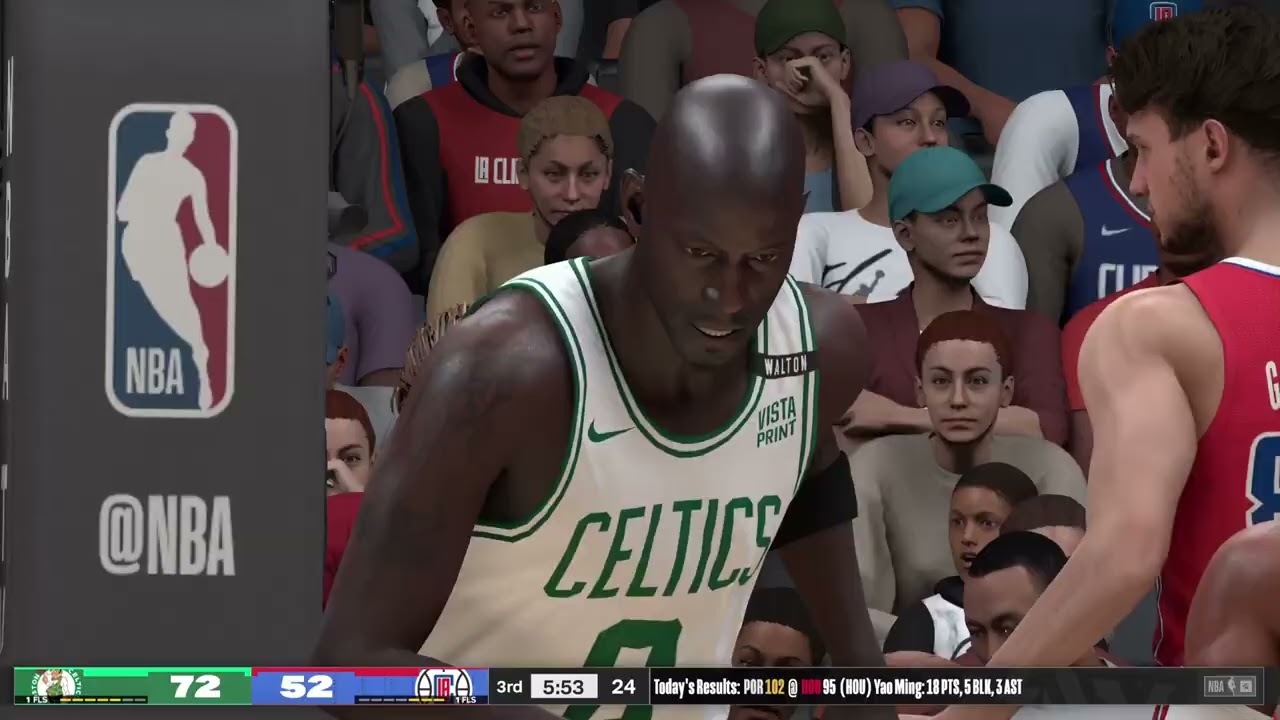 Kevin Garnett vs Chris Paul 2nd half Clippers vs 08 Celtics