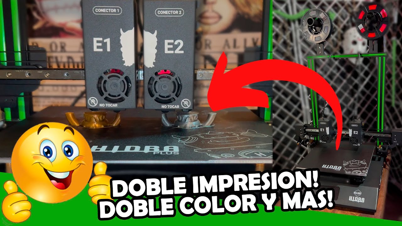 IMPRIMI EL DOBLE o A 2 COLORES sin desperdicio!! 🤩 HELLBOT HIDRA PLUS 🤯