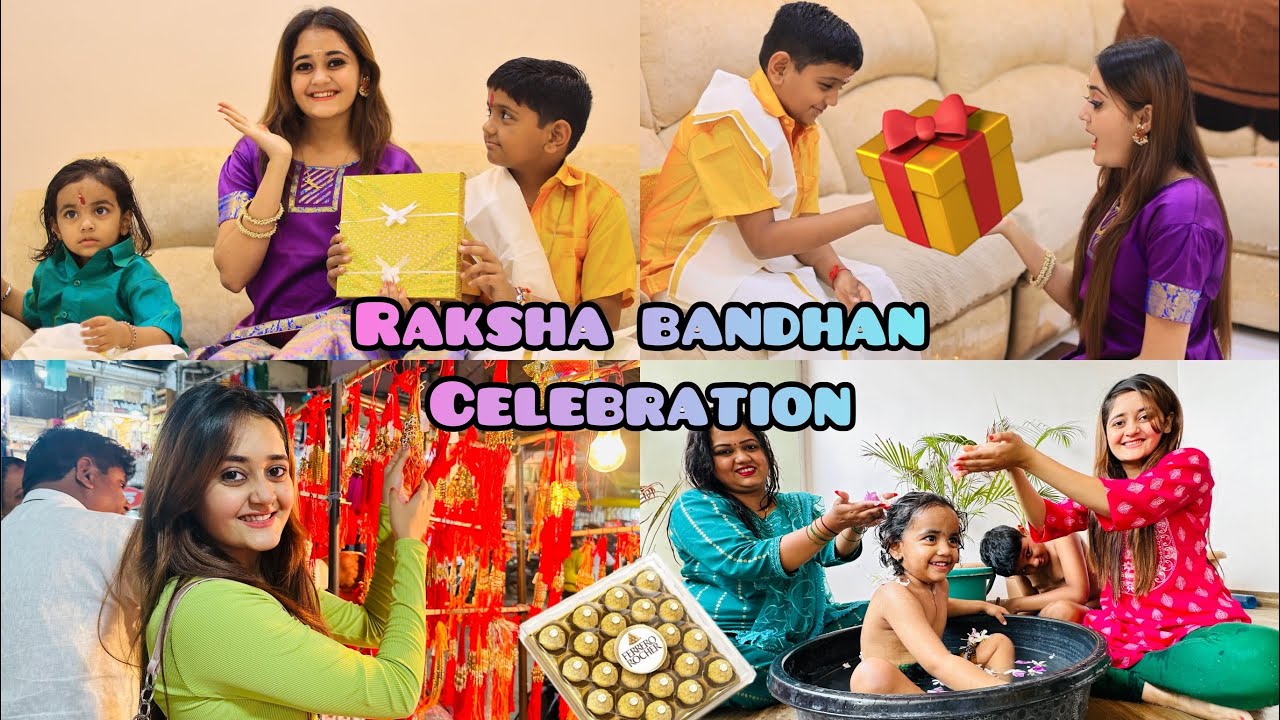 My Lifes Best RakshaBandhan😍With Krishna & Chikoo Baby I got best Gift  New Silver Rakhi Shopping