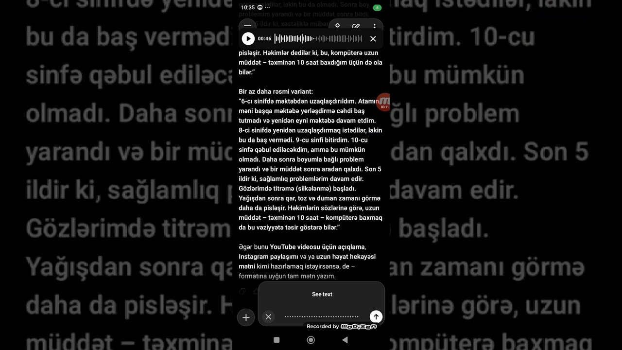Uşaq Vaxtı Məndə Genetik Kəllədaxili Təzyiq Olub | Bu, Zobdan və Qohum Evliliyindən Deyil