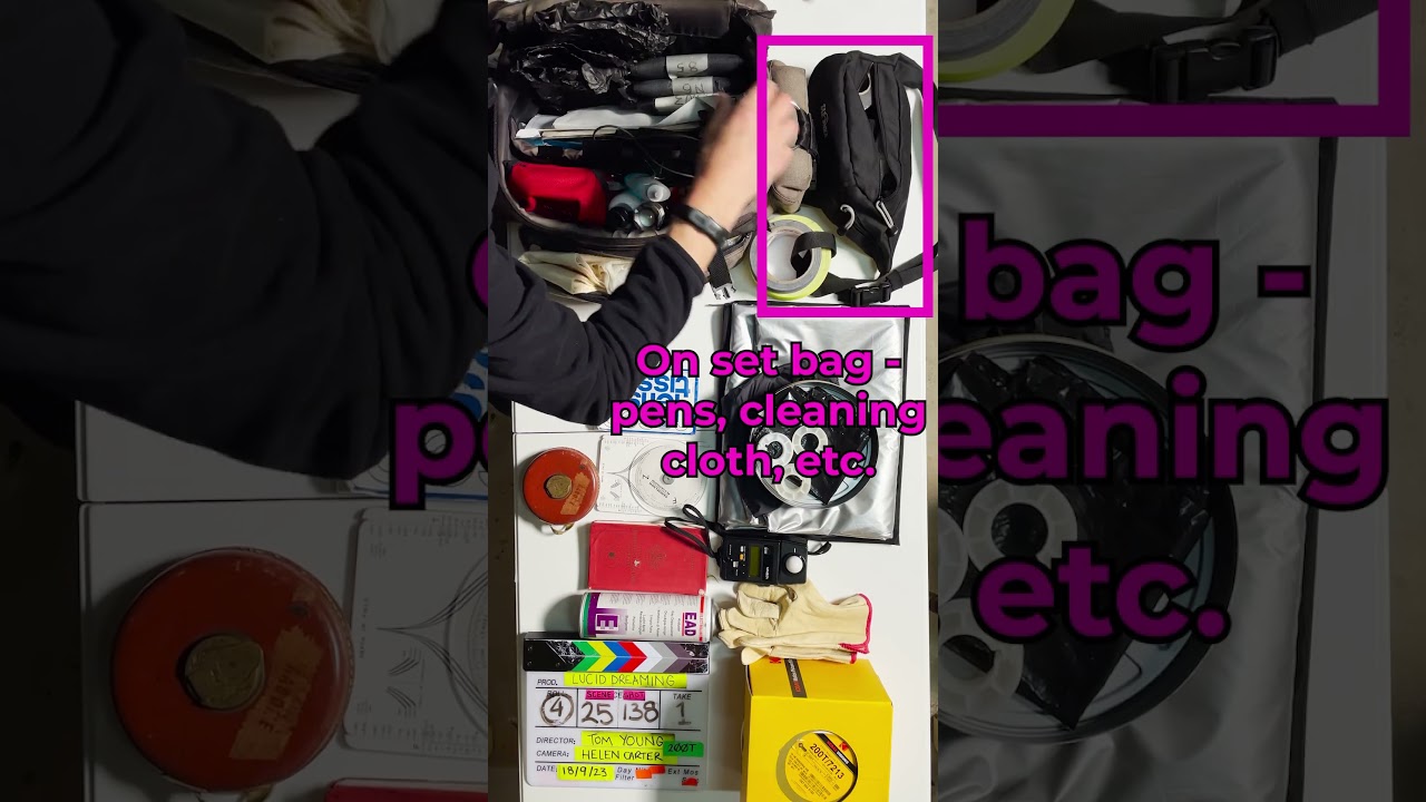 Shooting on film, the Film - Camera Assistant Kit #filmmakinglife #film #filmmakingtechniques