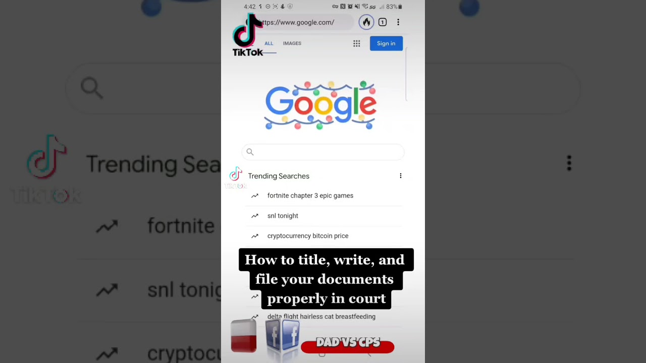 How to title, write, and file your documents properly in court - TIK TOK video part 6