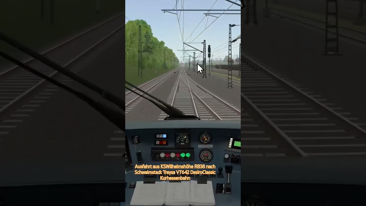 Ausfahrt aus KSWilhelmshöhe RB38 nach Schwalmstadt Treysa VT642 DesiroClassic Kurhessenbahn