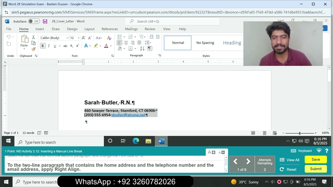 Word 2B Simulation Exam | word 2B Simulation Exam | Word 2A and 2B Simulation Exam | Word 2A