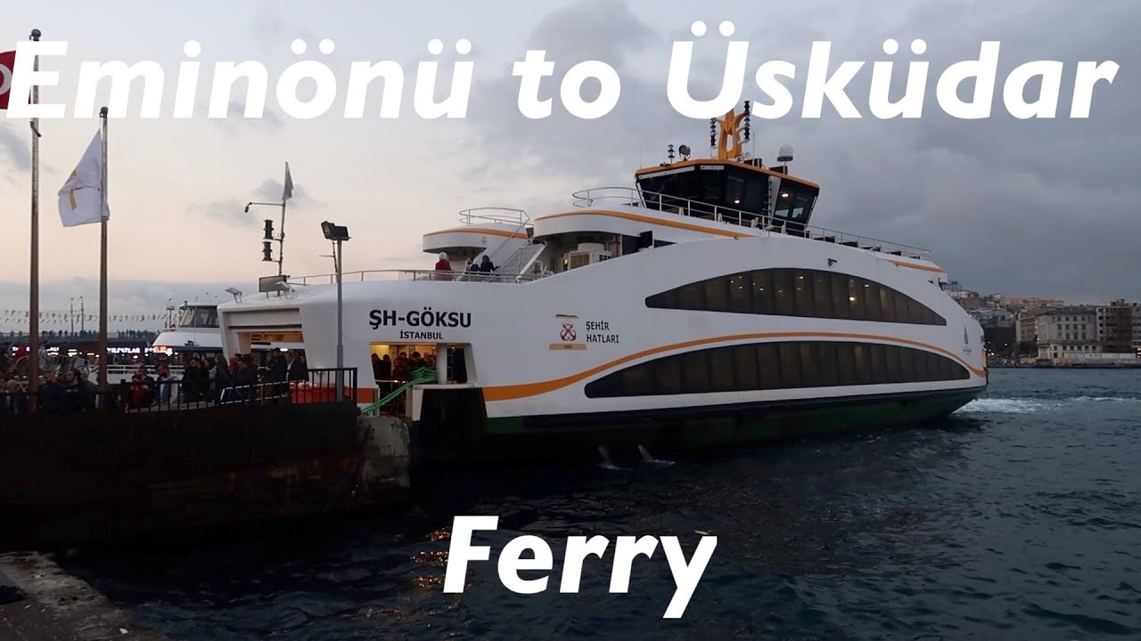 Eminönü to Üsküdar - Public Ferry ride on the Bosphorus