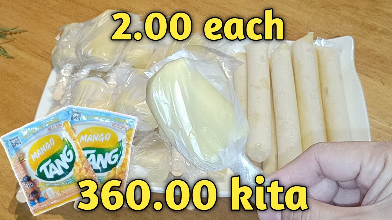 Patok at malaki pala ang kita sa Tang mango ice creamdy tang ice candy recipe | Maila Gabia
