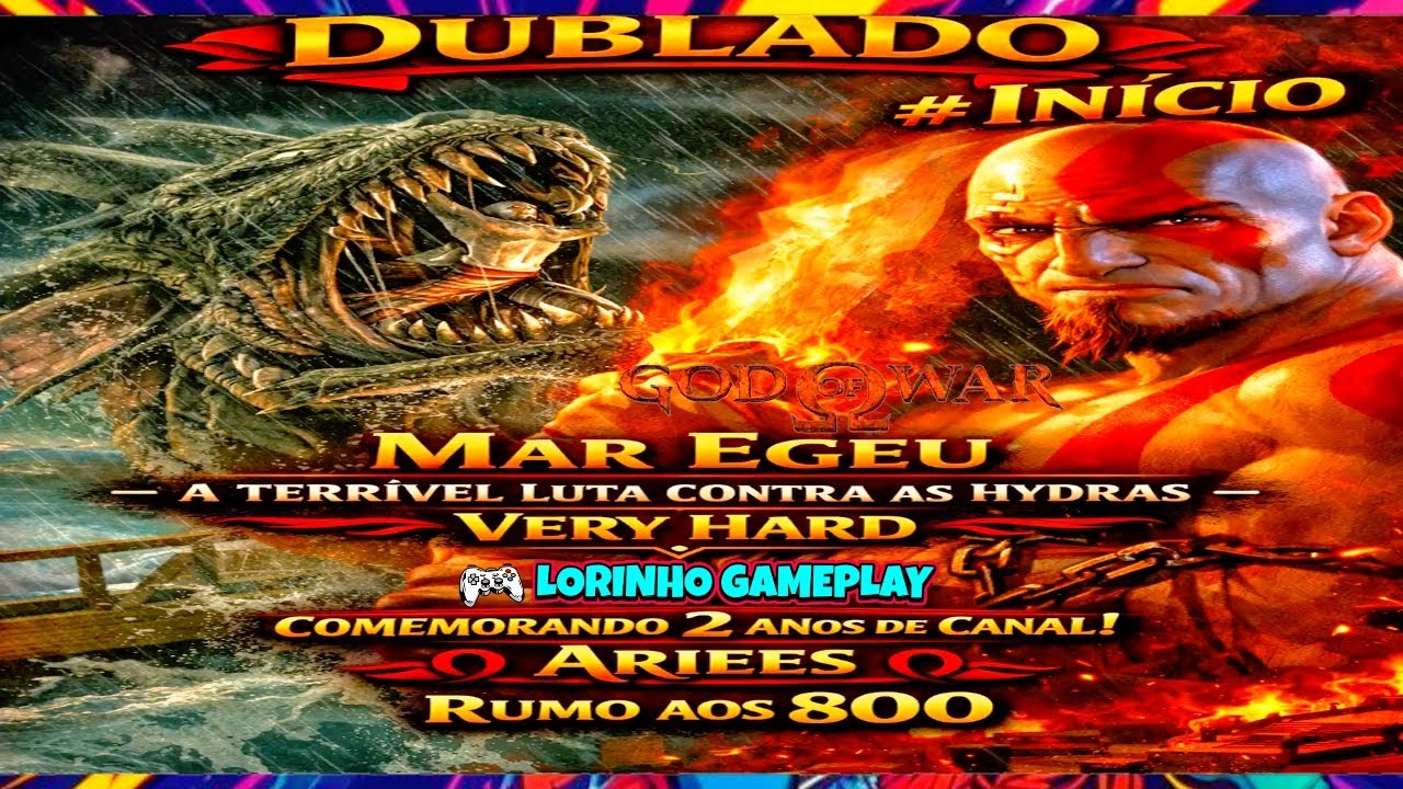 🔴 God of War Dublado - Jogando no PCSX2, Desafio Pagou=Reseta por LorinhoGameplay 🔴