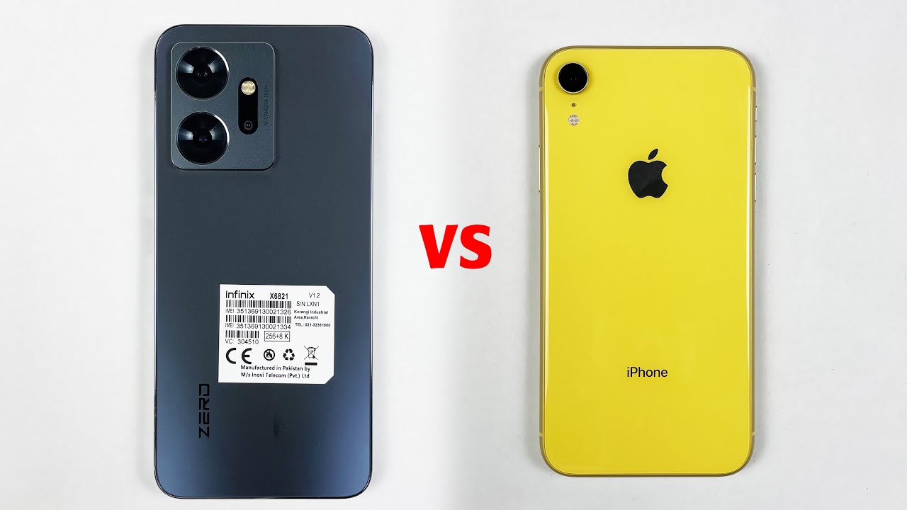 infinix Zero 20 vs iPhone XR - SPEED TEST! Battle of infinix vs iPhone🔥