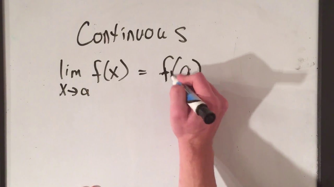 Continuity: Definition of Continuity (2 Minutes)