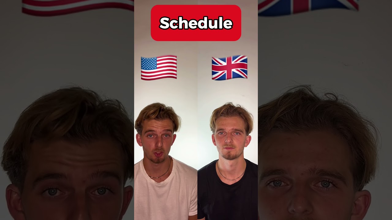 American vs British English pronunciation!