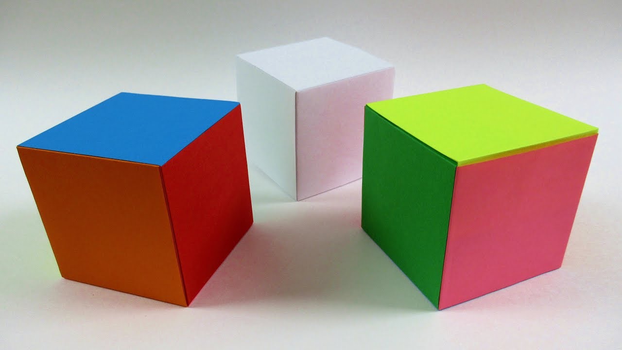 Как сделать куб из бумаги - простые оригами