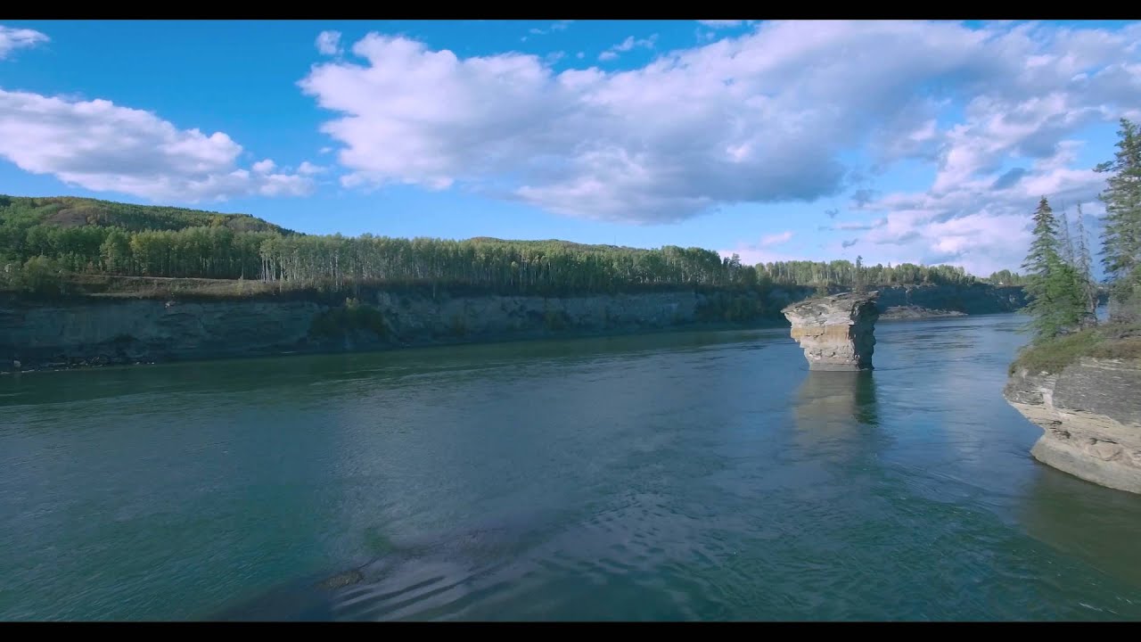 This is what the Peace River valley looked like before Site C dam