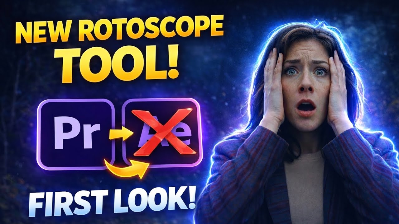 Premiere Pro’s NEW Rotoscope Tool 🤯 | No More After Effects!