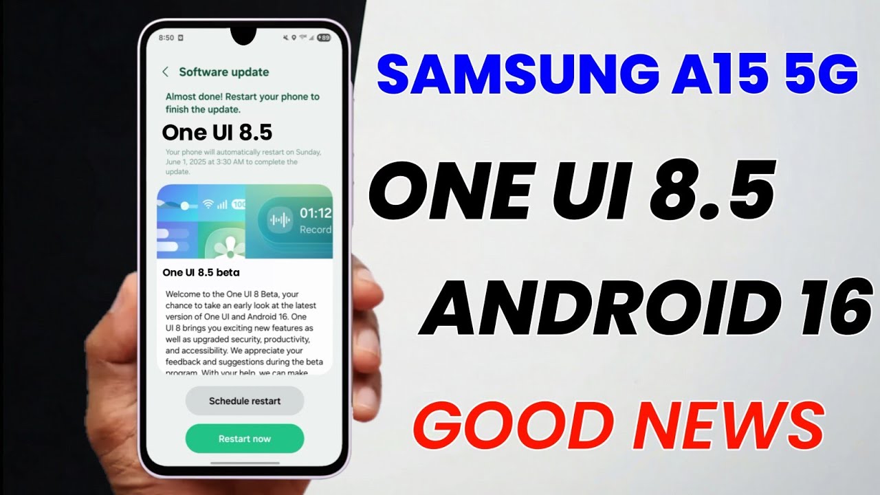Samsung A15 5G : One UI 8.5 Android 16 Update CONFIRMED 🔥🔥